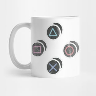 Playstation Gamer Controller Buttons Mug